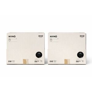 2- NIB IKEA NYMO 15" BLACK GOLD MEDIUM PENDANT MODERN LAMP SHADES RARE PATTERN